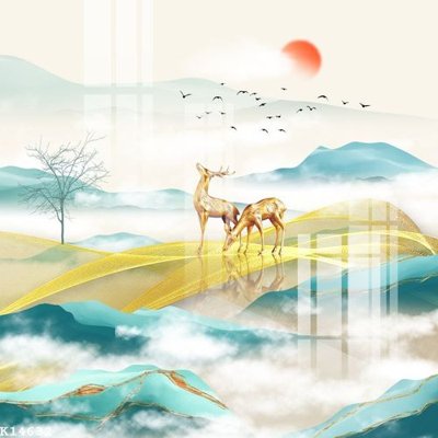 File in trần File gốc in tranh tổng hợp K14632 (bản gốc) đại dương