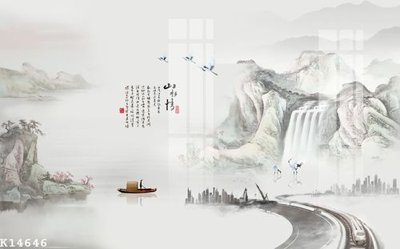 File gốc File gốc in tranh tổng hợp K14646 (in tráng gương) hiện đại