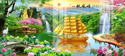 File gốc File gốc in tranh tổng hợp K14713 (PSD/TIFF) độ phân giải cao