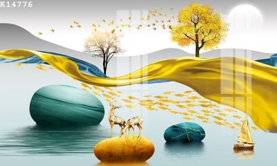 File gốc File gốc in tranh tổng hợp K14776 (in mica) trang trí