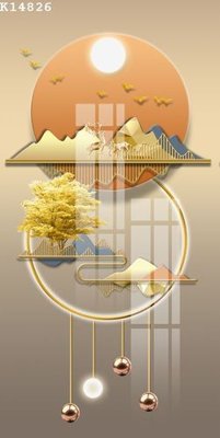 File in trần File gốc in tranh tổng hợp K14826 (file gốc) hoa văn 3D