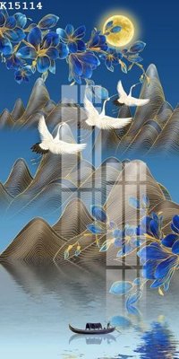 File tranh File gốc in tranh tổng hợp K15114 (bản gốc) in lụa dán tường