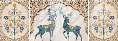 File in trần File gốc in tranh tổng hợp K15330 (file gốc) hoa văn 3D