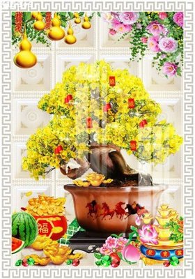 File ảnh File gốc in tranh tổng hợp K15349 (gốc) in standee