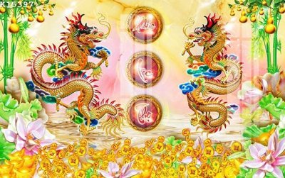 File in trần File gốc in tranh tổng hợp K15397 (bản gốc) hoa văn