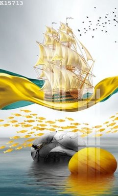 File in trần File gốc in tranh tổng hợp K15713 (file gốc) hoa văn 3D