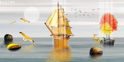 File tranh File gốc in tranh tổng hợp K15746 (bản gốc) in lụa 5D