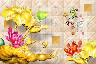 File gốc File gốc in tranh tổng hợp K15815 (in lụa) họa tiết 3D