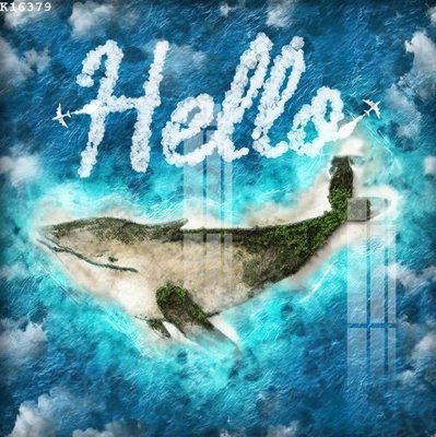 File in trần File gốc in tranh tổng hợp K16379 (bản gốc) đại dương