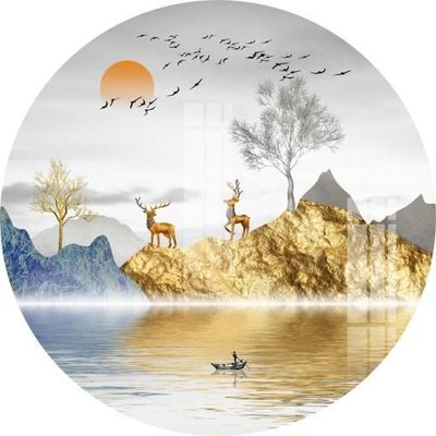 Download file gốc File gốc in tranh tổng hợp K16573 (in lụa) hoa lá