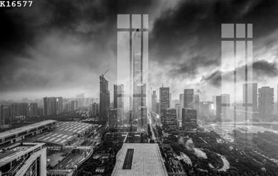 File tranh File gốc in tranh tổng hợp K16577 (gốc) phong cách tối giản