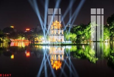 Ảnh gốc File gốc in tranh tổng hợp K1667 (độ nét cao) in tráng gương