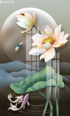 File tranh File gốc in tranh tổng hợp K16935 (gốc) phong cách tối giản