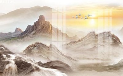 File ảnh File gốc in tranh tổng hợp K17126 (gốc) cho trang trí nhà hàng