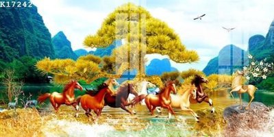 File gốc File gốc in tranh tổng hợp K17242 (in lụa) hoa văn cổ điển