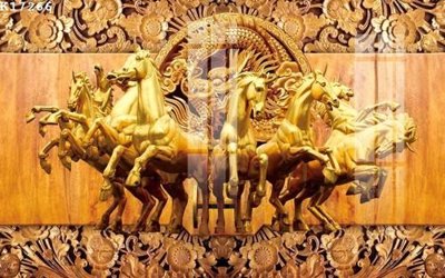 File gốc File gốc in tranh tổng hợp K17266 (in lụa) tranh mã đáo