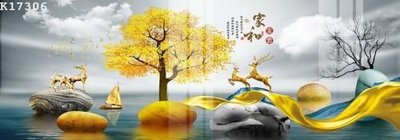 Tải file File gốc in tranh tổng hợp K17306 (gốc) chủ đề hoa sen