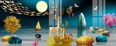 Tải file File gốc in tranh tổng hợp K17308 (PSD) cho in tranh kính