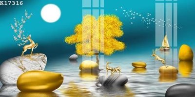 File gốc File gốc in tranh tổng hợp K17316 (phong cách) tối giản