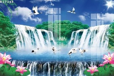 File gốc File gốc in tranh tổng hợp K17348 (in lụa) hoa văn cổ điển