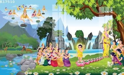 File tranh File gốc in tranh tổng hợp K17510 (bản gốc) in lụa 5D