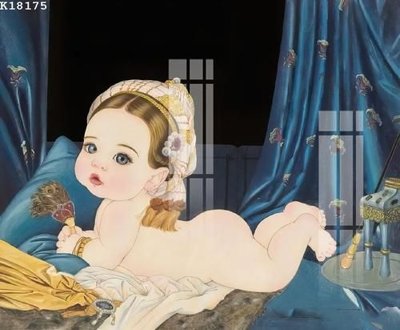 File gốc File gốc in tranh tổng hợp K18175 (in lụa) tranh mã đáo