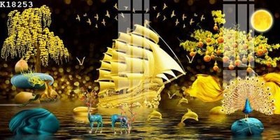 File gốc File gốc in tranh tổng hợp K18253 (trang trí) phòng trẻ em