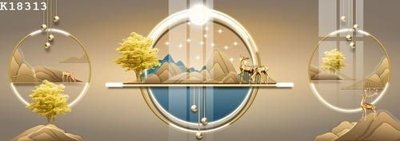 File tranh File gốc in tranh tổng hợp K18313 (gốc) chủ đề trừu tượng