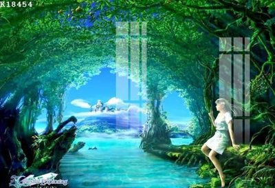 File in trần File gốc in tranh tổng hợp K18454 (bản gốc) phong cảnh