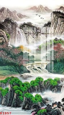 File gốc File gốc in tranh tổng hợp K1857 (in tráng gương) nghệ thuật