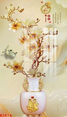 File in trần File gốc in tranh tổng hợp K1874 (file gốc) phong thủy