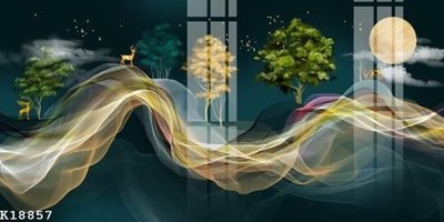 File tranh File gốc in tranh tổng hợp K18857 (bản gốc) in lụa 3D