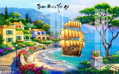 Download file gốc File gốc in tranh tổng hợp K18972 (in lụa) cao cấp