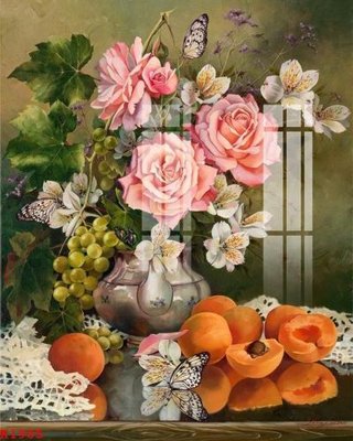 Download file gốc File gốc in tranh tổng hợp K1905 (in lụa) hoa lá