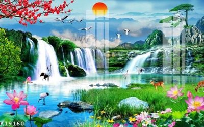 File tranh gốc File gốc in tranh tổng hợp K19160 (bản quyền) file PSD