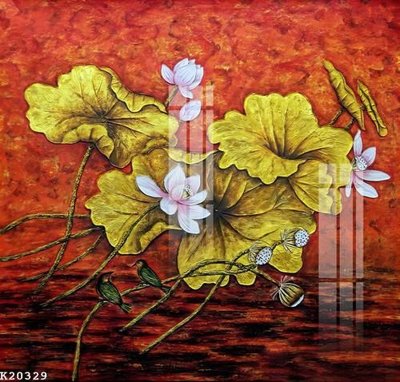 File gốc File gốc in tranh tổng hợp K20329 (in lụa) họa tiết 3D