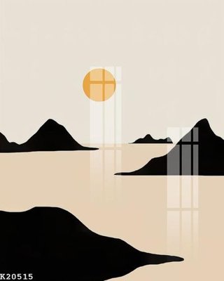 File PSD File gốc in tranh tổng hợp K20515 (nguyên gốc) chất lượng cao