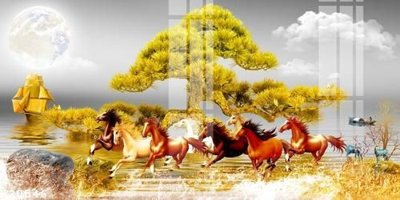 File tranh in trần 3D File gốc in tranh tổng hợp K20546 (ảnh gốc)