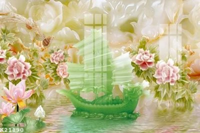 File gốc File gốc in tranh tổng hợp K21190 (in lụa) tranh mã đáo