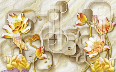 File tranh in trần 3D File gốc in tranh tổng hợp K22027 (ảnh gốc)