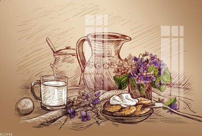 Ảnh gốc File gốc in tranh tổng hợp K22094 (siêu chi tiết) để in ấn