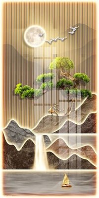 Hình ảnh file gốc in trần nhà File gốc in tranh tổng hợp K22108