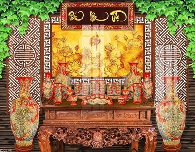 Chi tiết file gốc File gốc in tranh tổng hợp K22198 (cho in tráng gương)