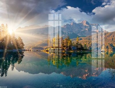 Download file gốc File gốc in tranh tổng hợp K22315 (in lụa) tranh 3D