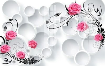 File gốc File gốc in tranh tổng hợp K22350 (in lụa) hoa văn cổ điển