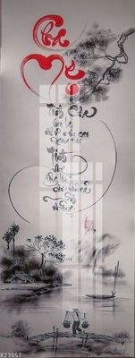 File gốc File gốc in tranh tổng hợp K23057 (in tráng gương) sang trọng