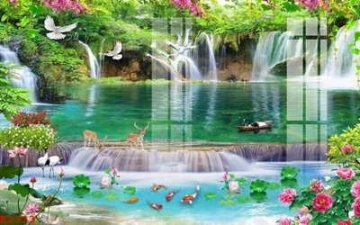 File gốc File gốc in tranh tổng hợp K2333 (in lụa) tranh mã đáo