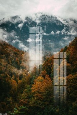 File gốc File gốc in tranh tổng hợp K23606 (in tráng gương) hiện đại