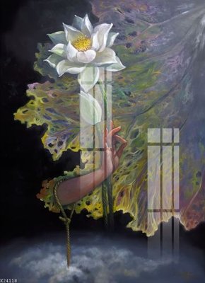 File gốc File gốc in tranh tổng hợp K24118 (in lụa) tranh phong thủy