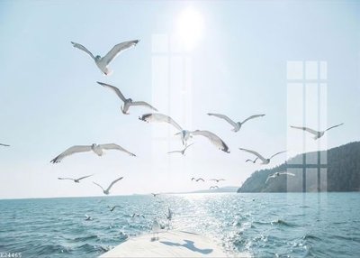 File in trần File gốc in tranh tổng hợp K24465 (bản gốc) đại dương